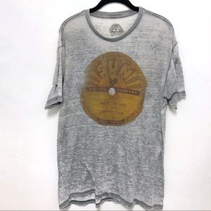 Men’s JOHNNY CASH vintage-style weathered soft tee